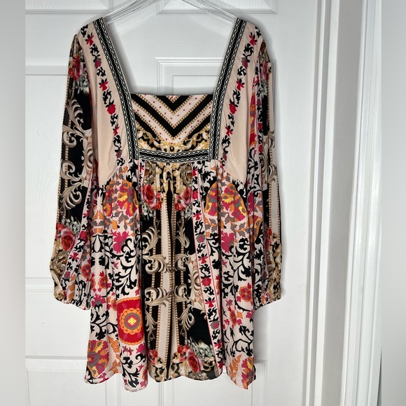 Nikasha Multicolor Floral Mini Dress Sz Large - Picture 6 of 12